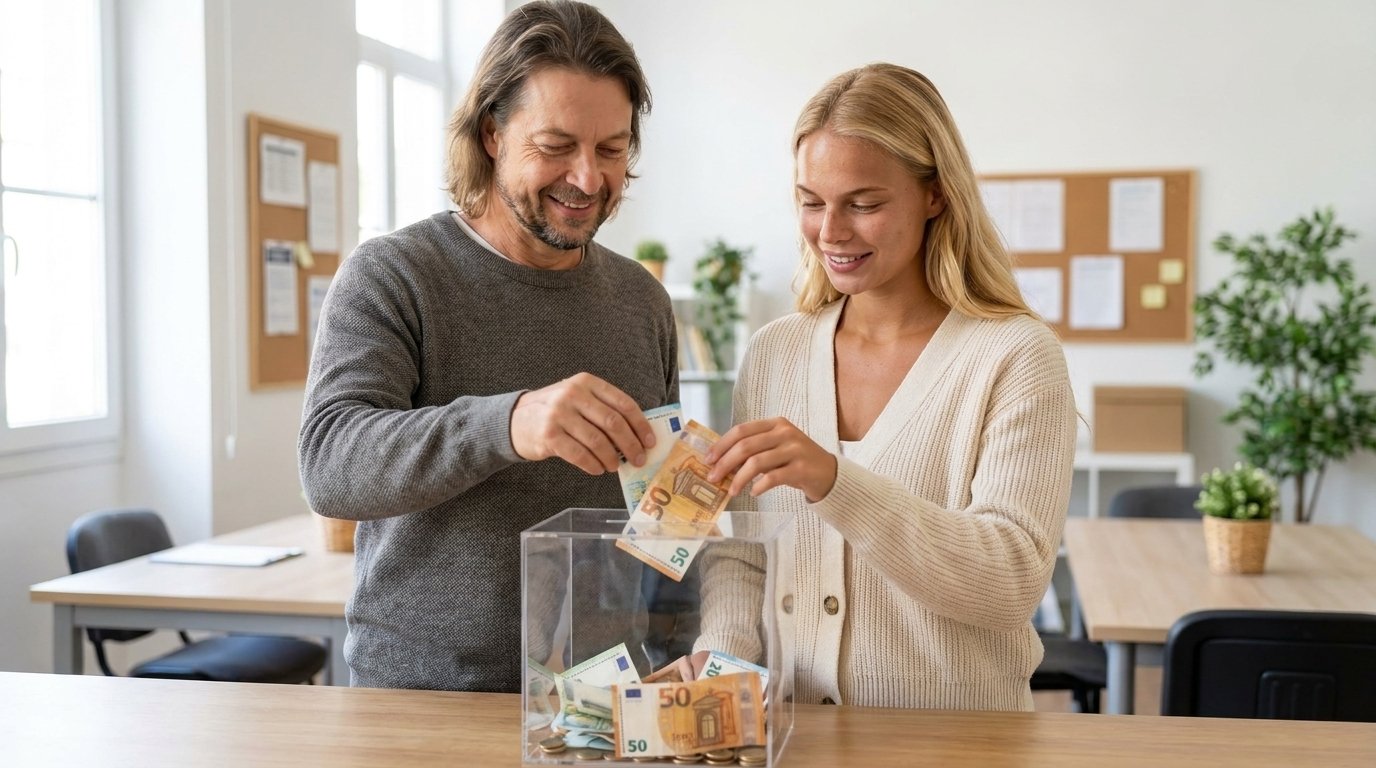 Aufgeteilte Boxen als Sinnbild für die Aufteilung in verschiedene Sektoren