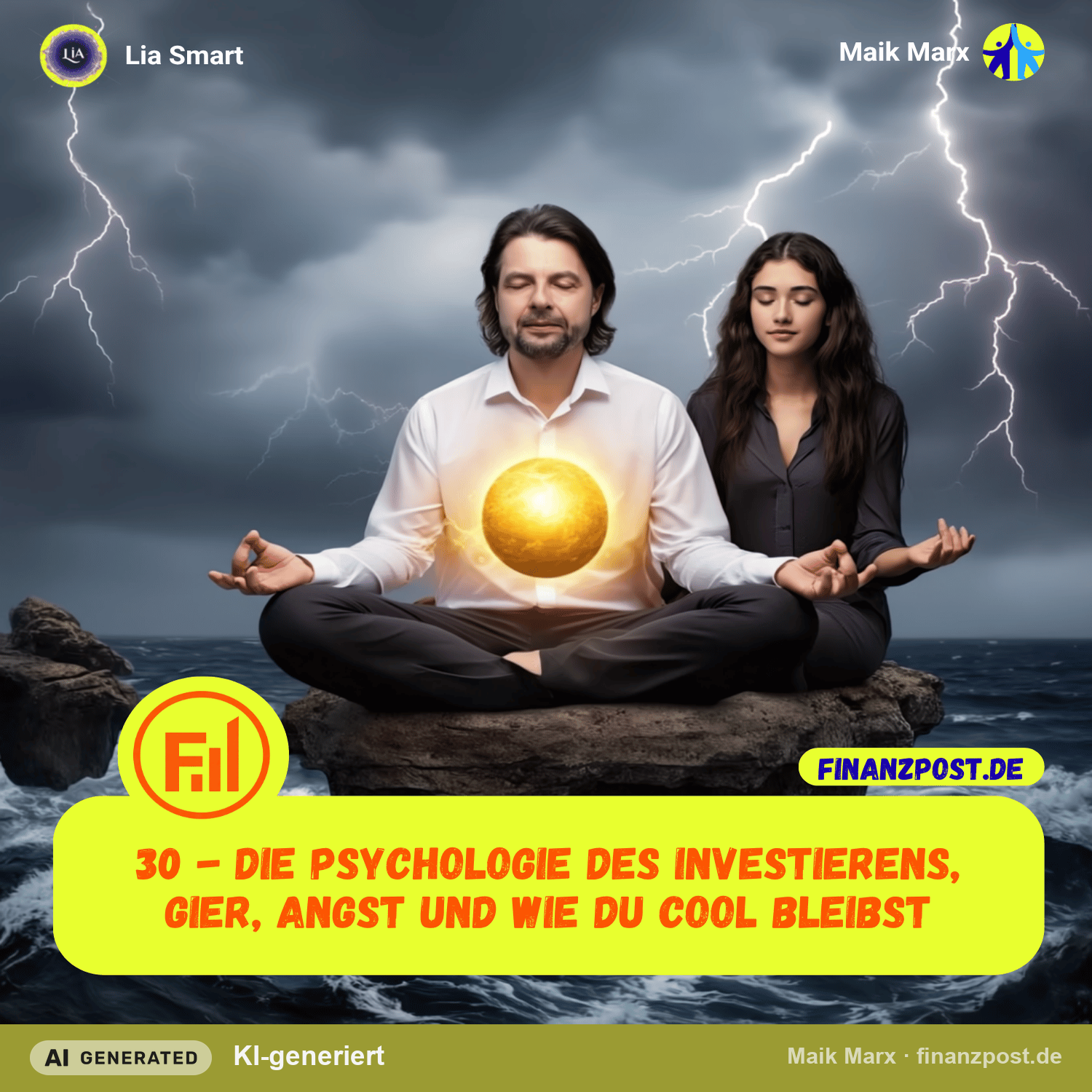 Cover Folge 30: Die Psychologie des Investierens – Gier, Angst und wie du cool bleibst